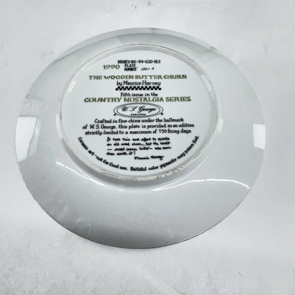 W.S. George Country Nostalgia Plate 